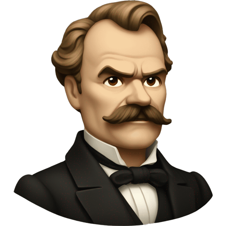 Friedrich Nietzsche celebrating birthday emoji