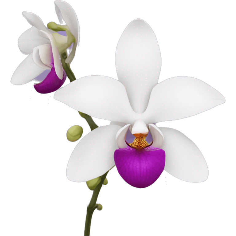 Orchid flower emoji