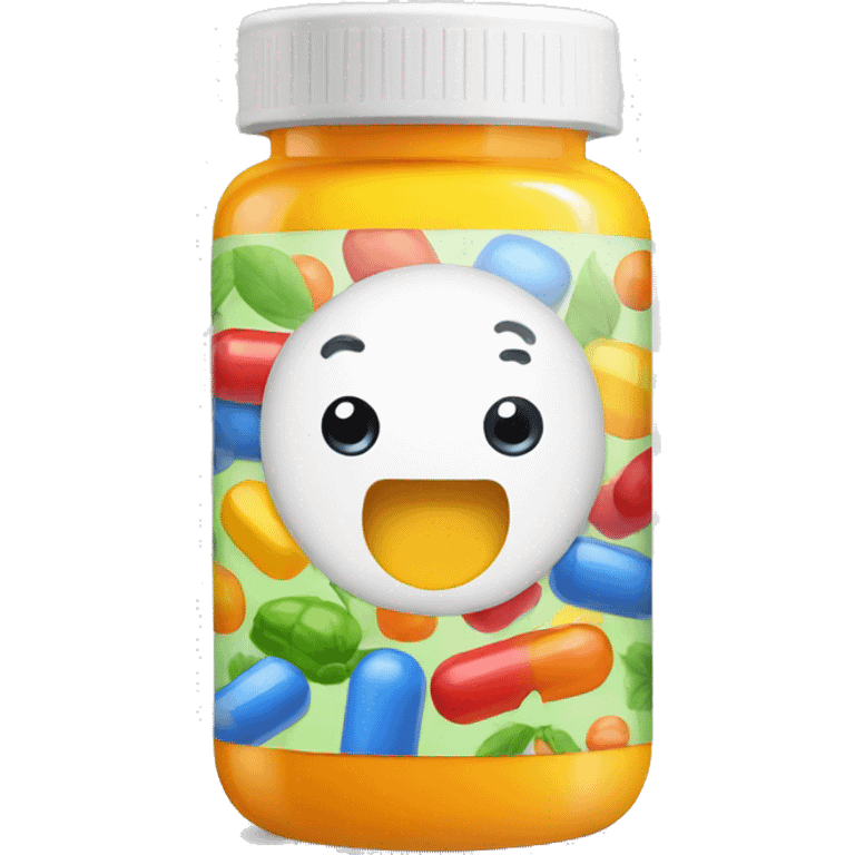 Vitamins B COMPLEX in a bootle emoji