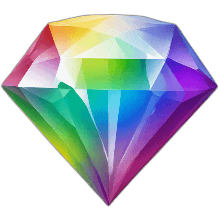 diamond (the symbol of the cards) with the lgbt flag emoji