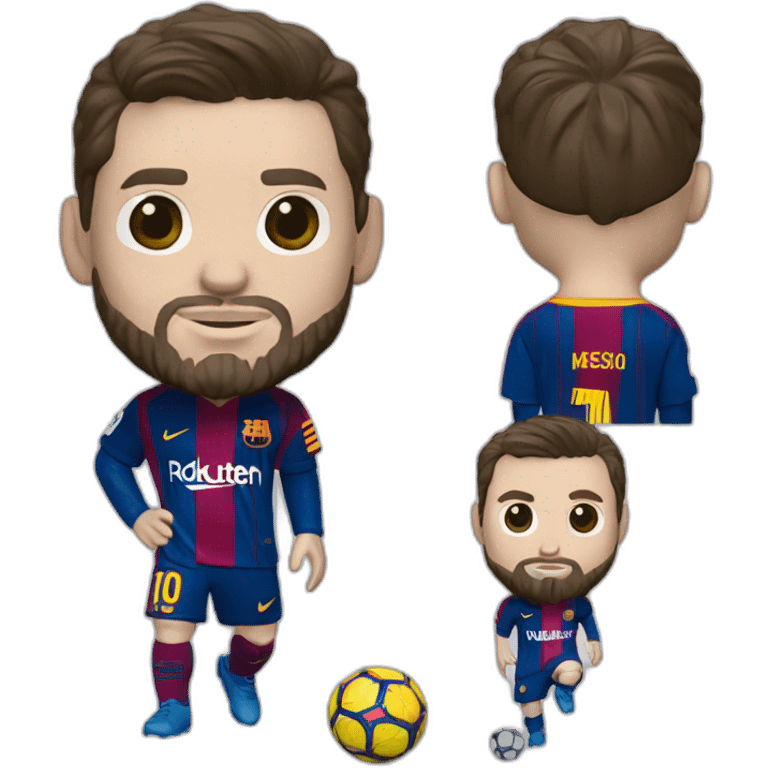 LEO MESSI AS A FUNKO POP STYLE emoji