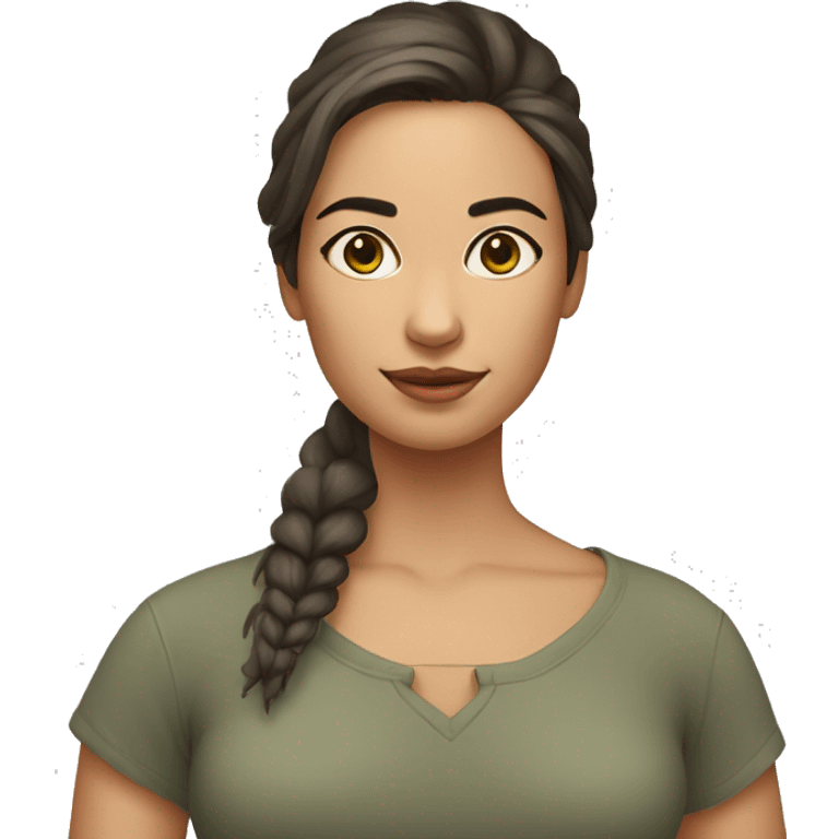 uma mulher com rosto de águia  emoji