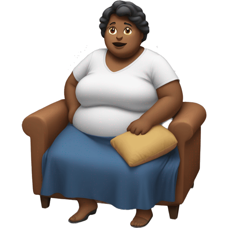 Obese woman emoji