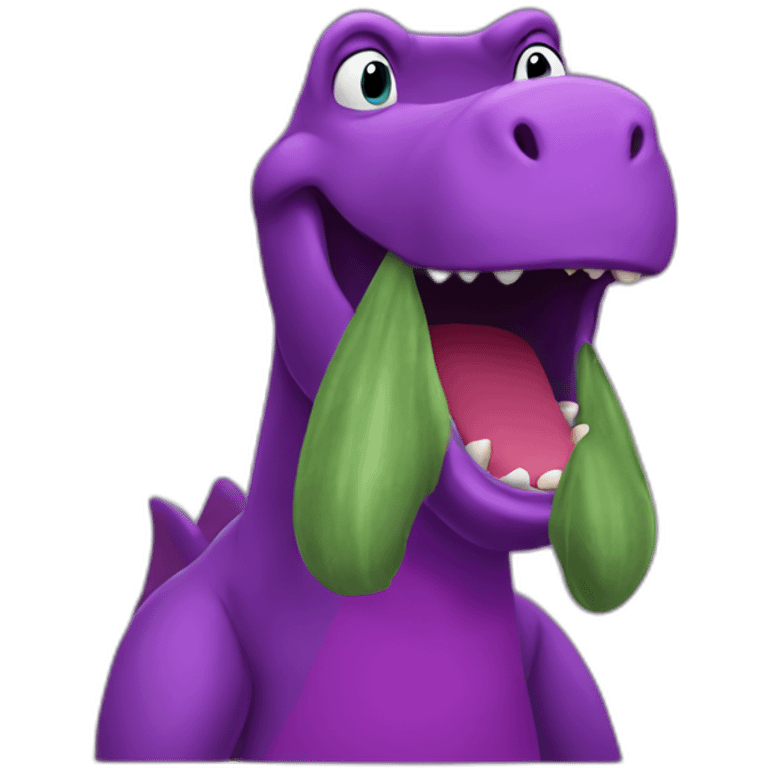 Barney dinosaur emoji