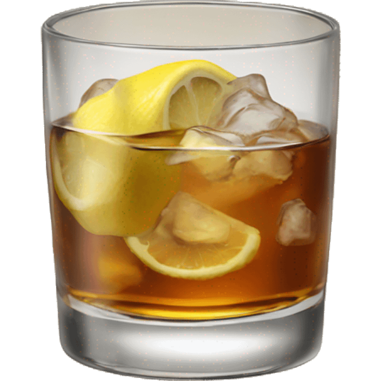 Bourbon, ginger, lemon label  emoji