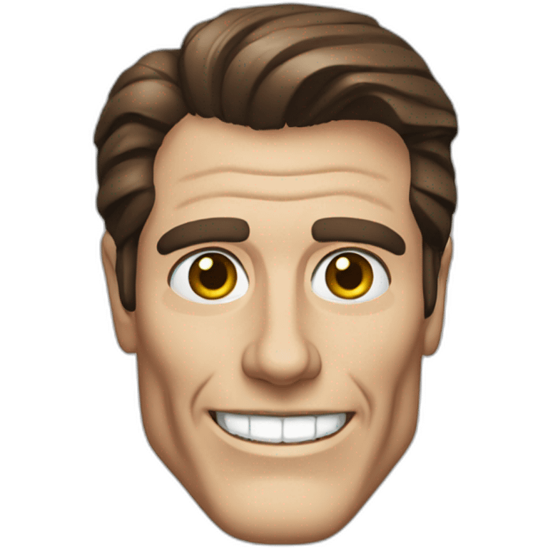 Patrick bateman, smile emoji