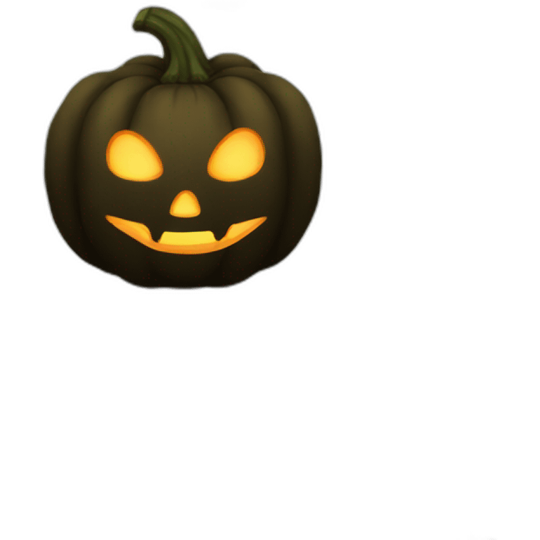 Pumpkin black emoji