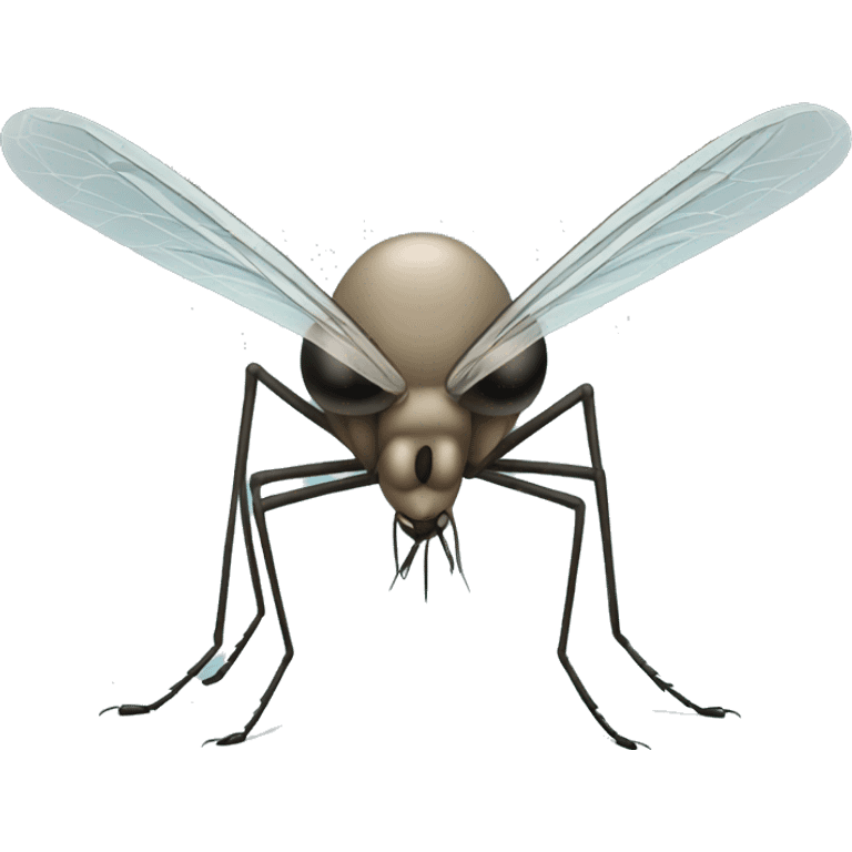 Mosquito with suspicion  emoji