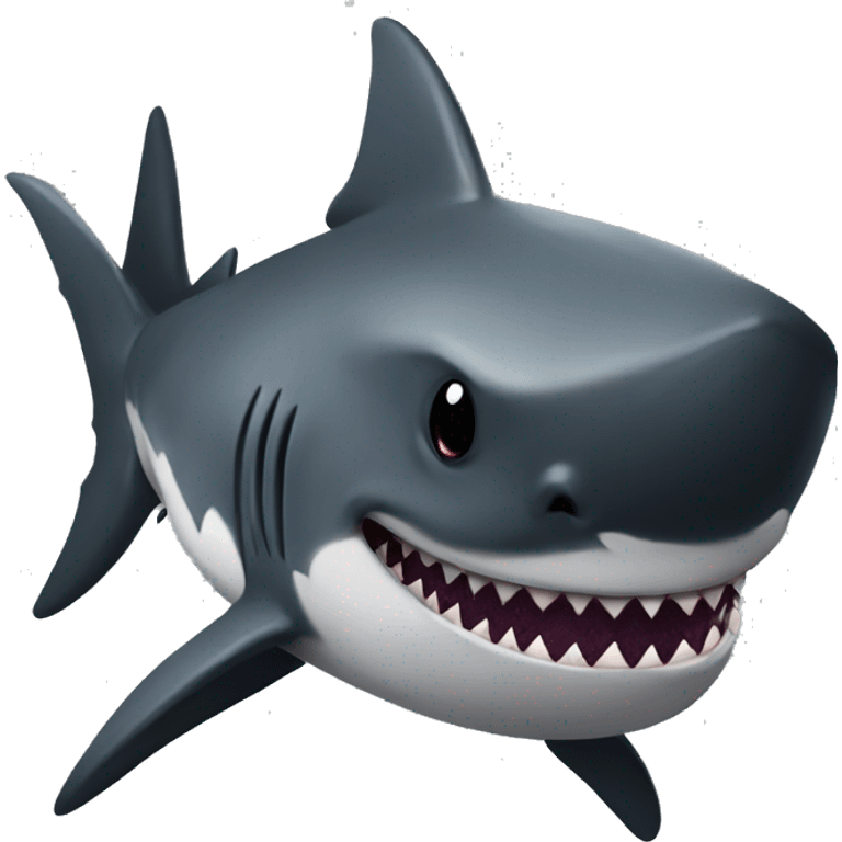 A goth shark  emoji