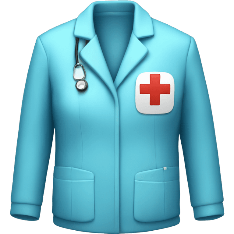 lightblue jacket for a nurse emoji