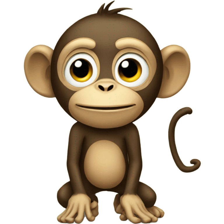 Monkey by plant emoji