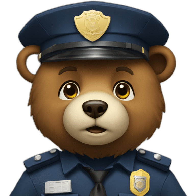 bear police emoji