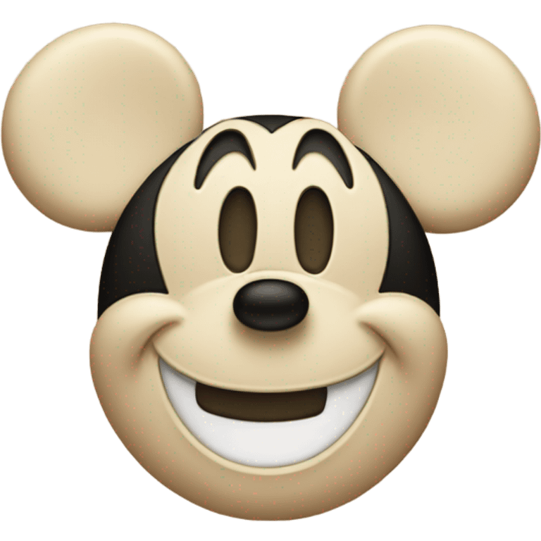 Beige Mickey Mouse emoji