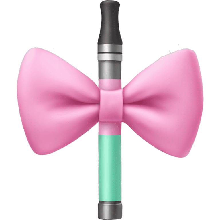 Pastell pink vape with Pastell pink bow emoji