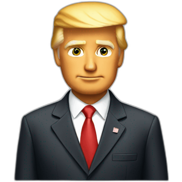 Donald trump wearing a suit emoji