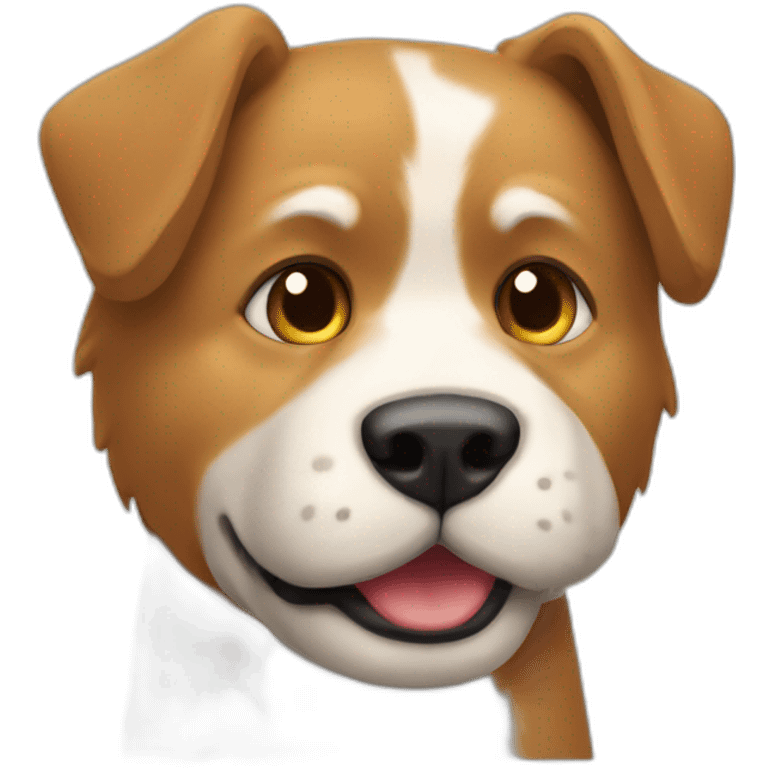 Un chat qui serre la main d'un chien emoji