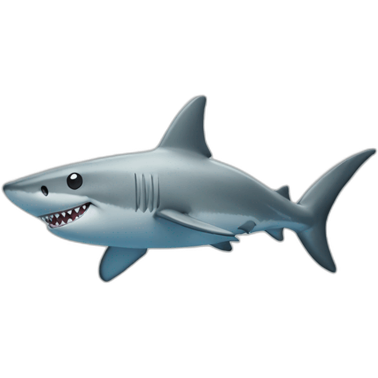 A friendly shark stuffed toy emoji