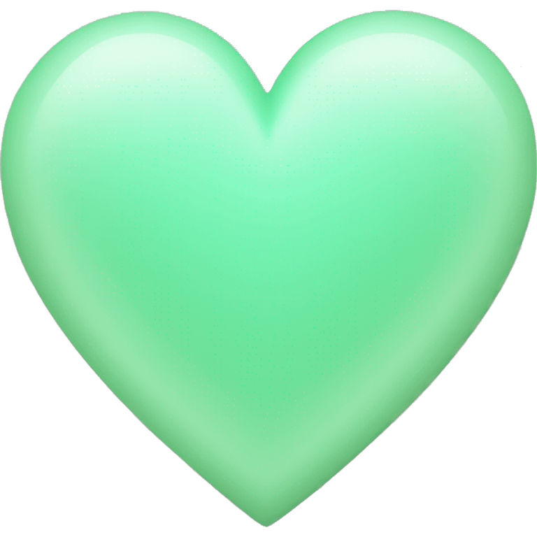 Pastel green heart emoji