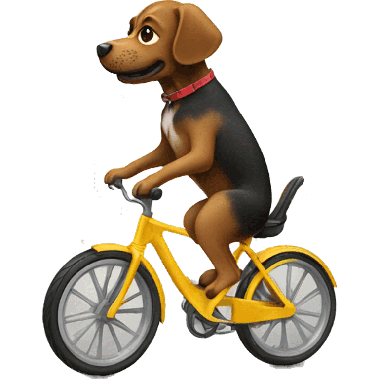 dog on a bike emoji