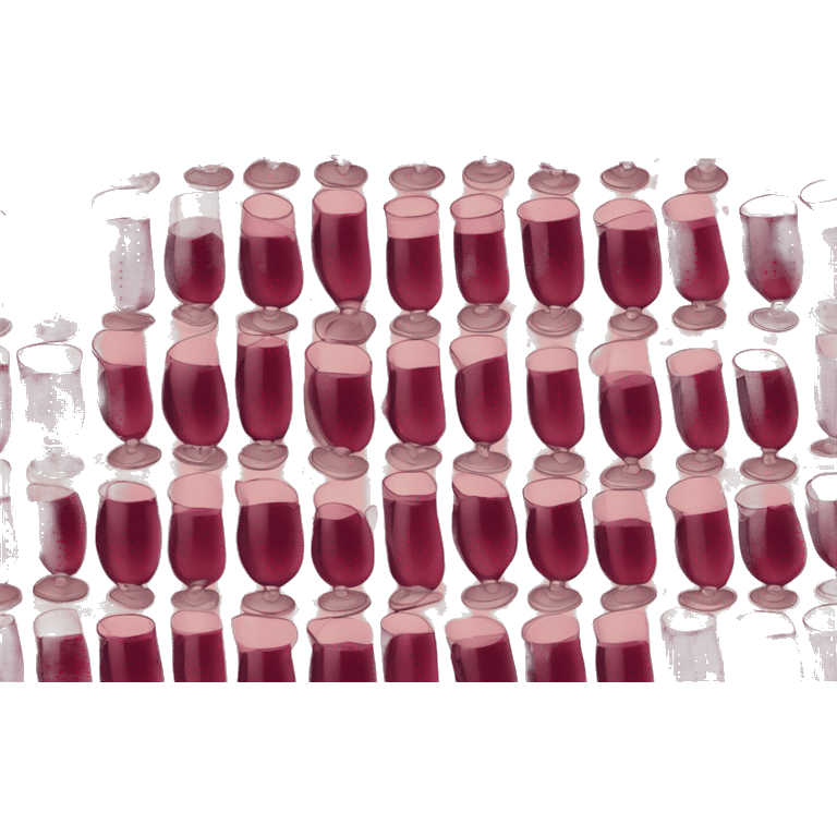 Haz un paquete de emojis color vino tinto muy bonitos emoji