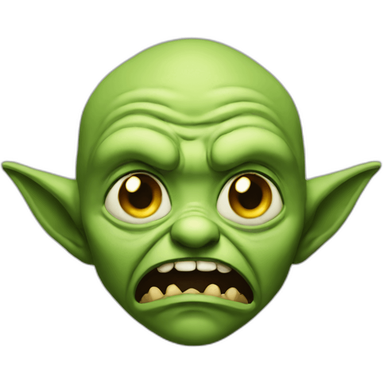 pleading goblin face emoji