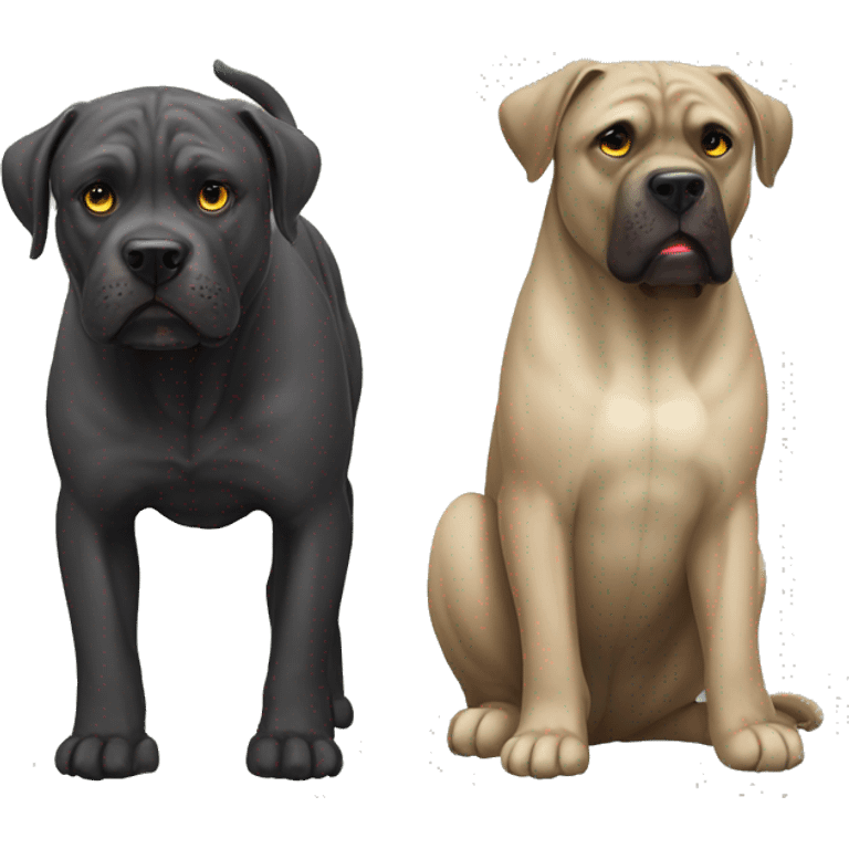 Cane corso and otter  emoji