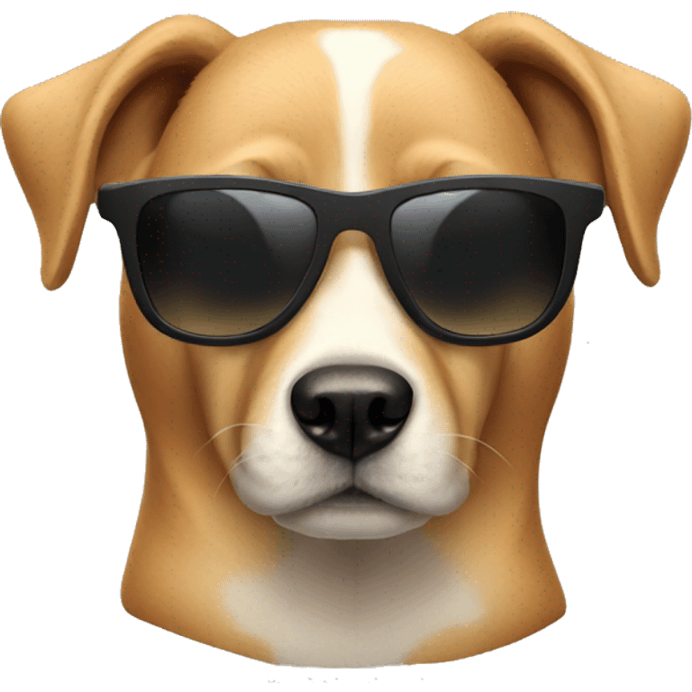 Dog wearing sunglasses  emoji