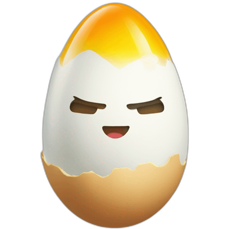 egg + rocket emoji