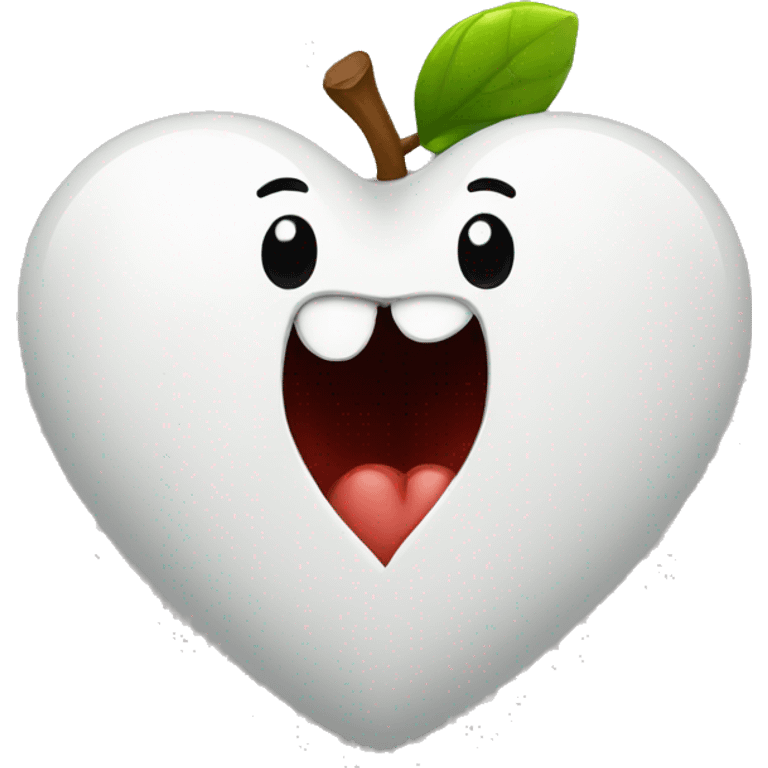 Corazón blanco roto emoji