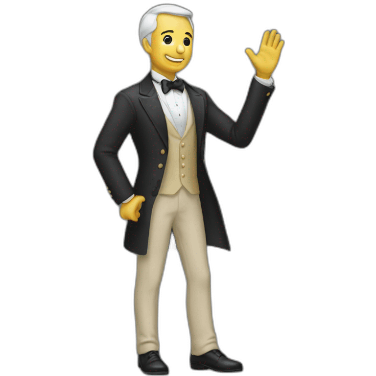 A gentleman - bowing out emoji