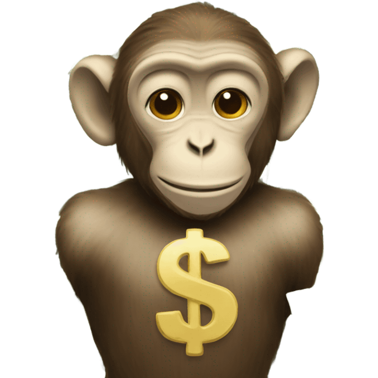 Monkey spreading money  emoji