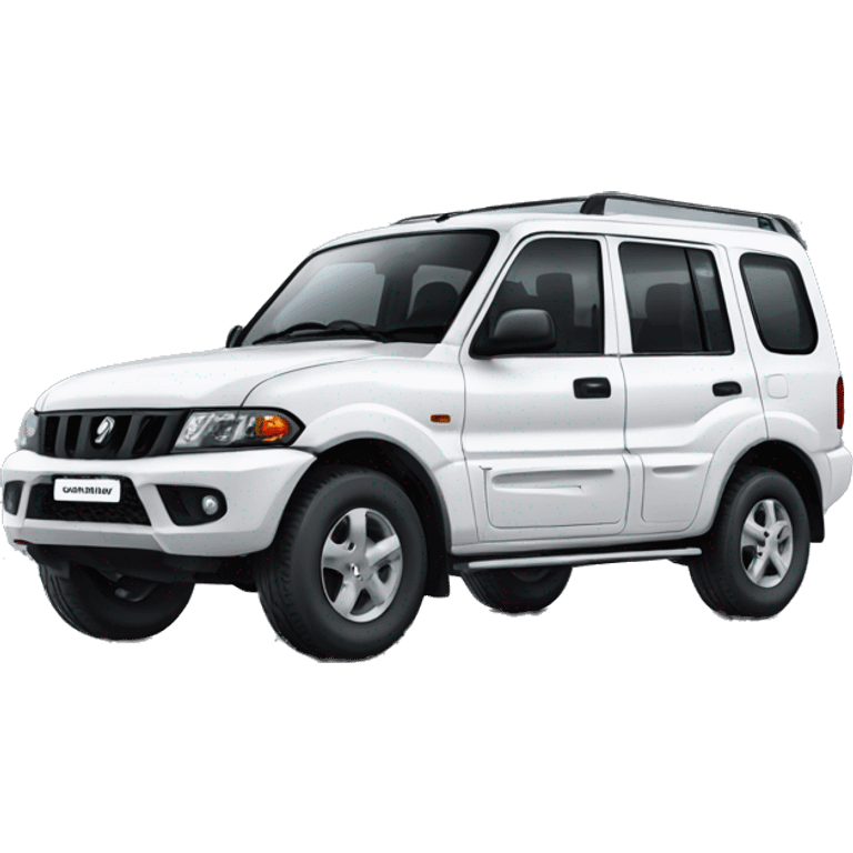 Mahindra black Scorpio emoji