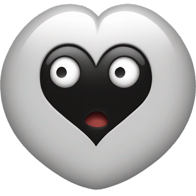 A black heart with an eye in the middle  emoji