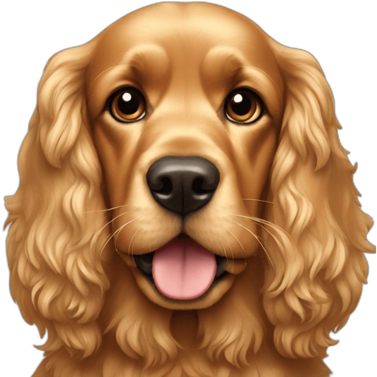 golden cocker spaniel emoji