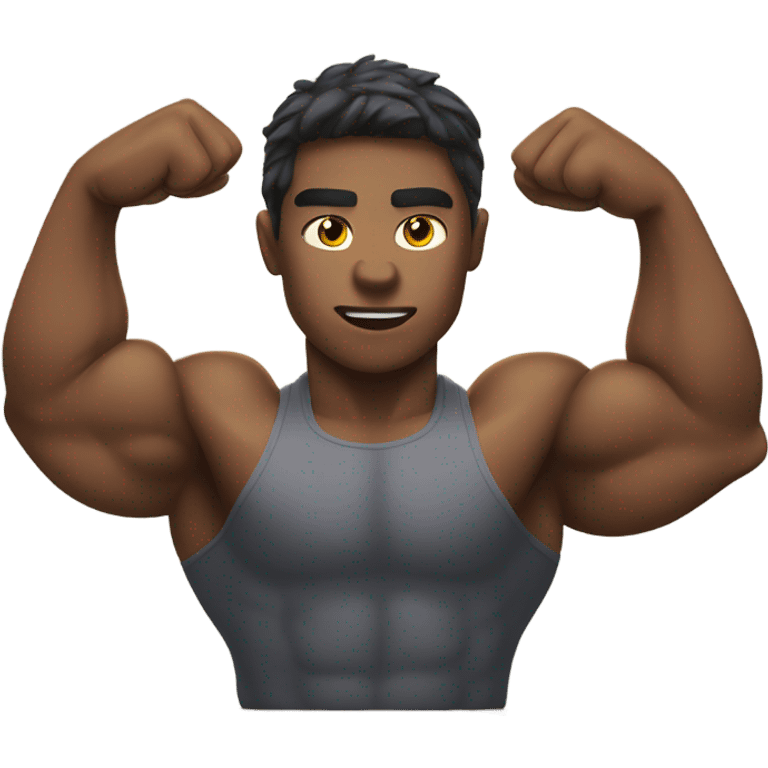 Person flexing strong muscles  emoji