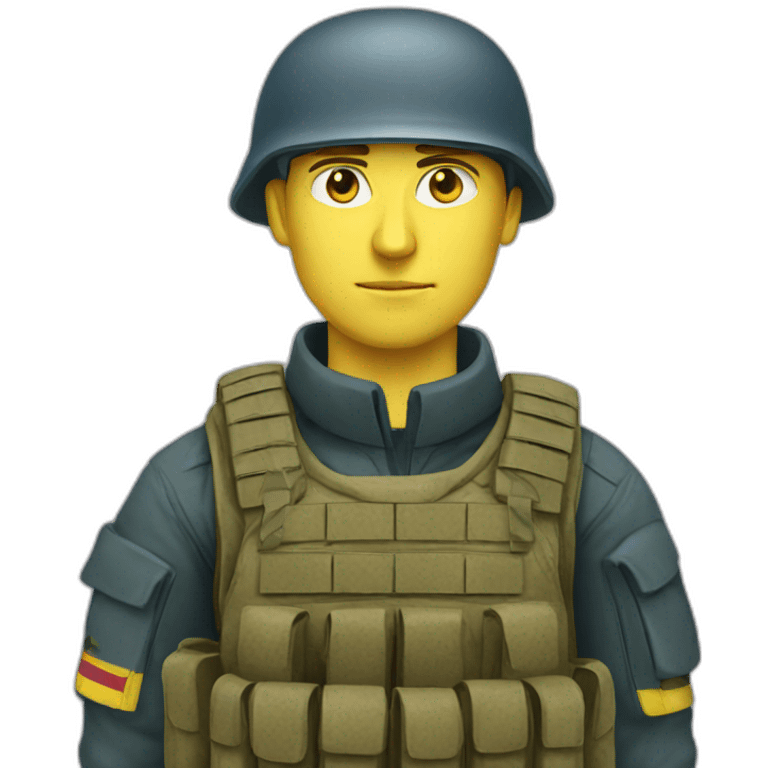 Ukrainian soldier emoji