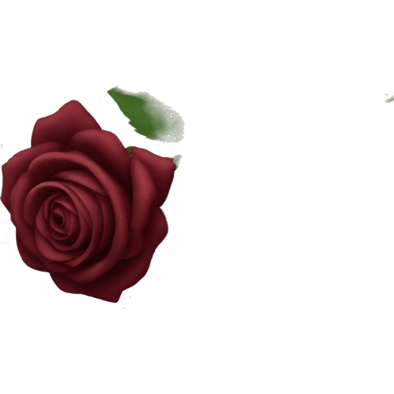 Dark red rose emoji