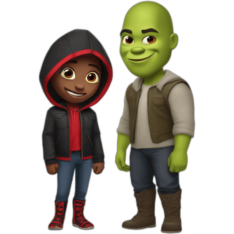 Shrek & miles morales emoji