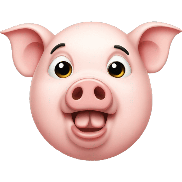 pig talking  emoji