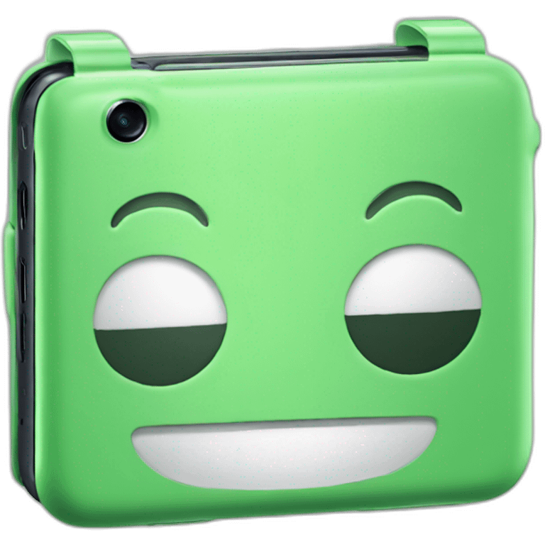 Samsung Z flip 3 green emoji