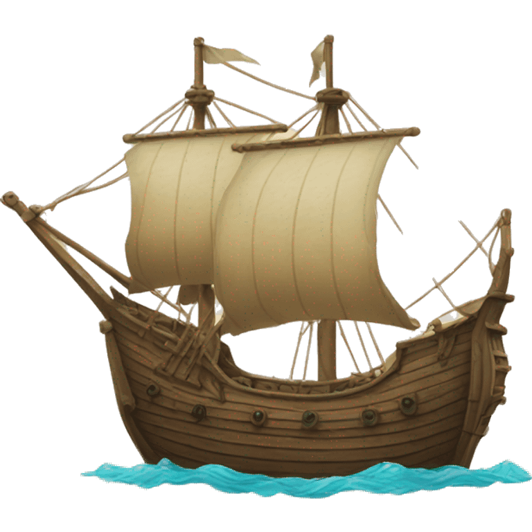 medieval naval ship emoji