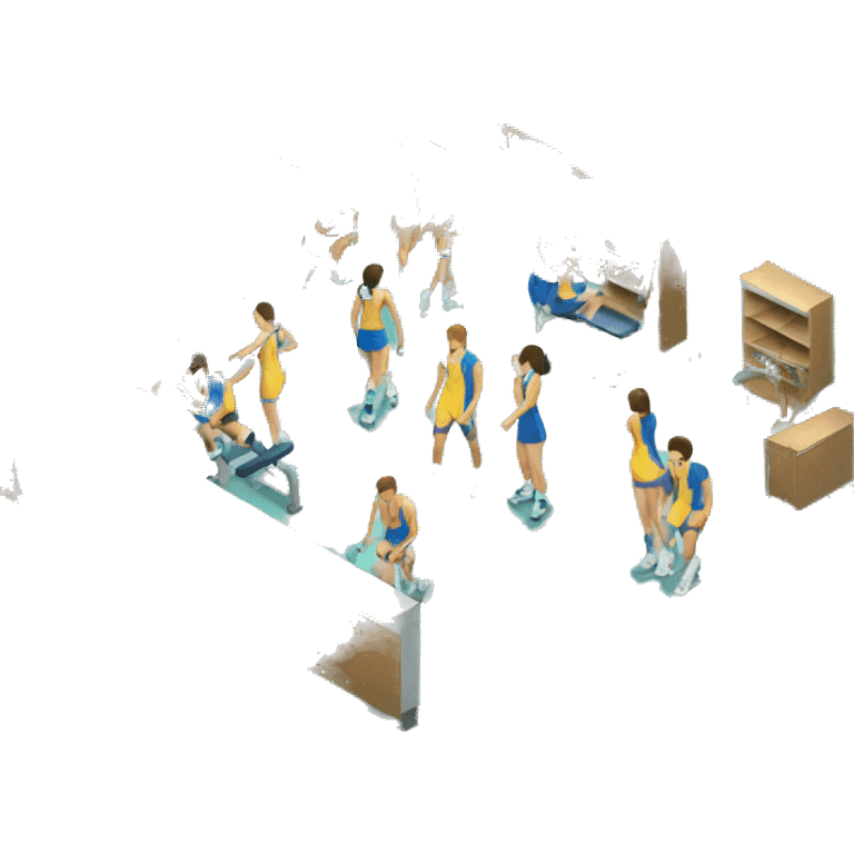 isometric locker room emoji