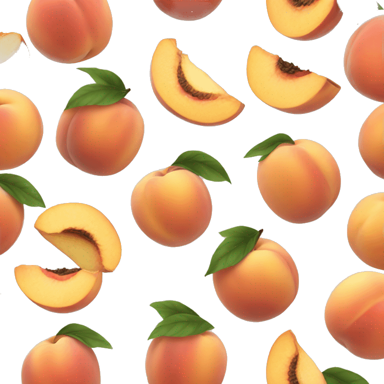 Peach with black hairs on it emoji