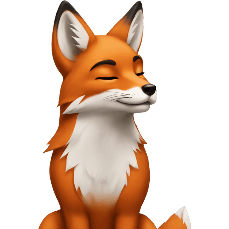 Fox with kiss emoji