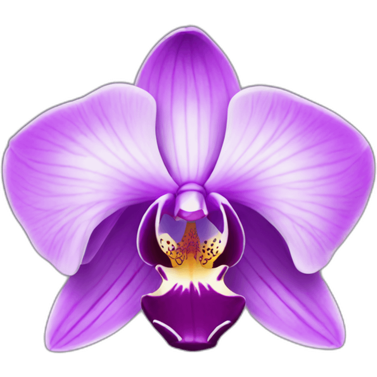 purple orchid emoji