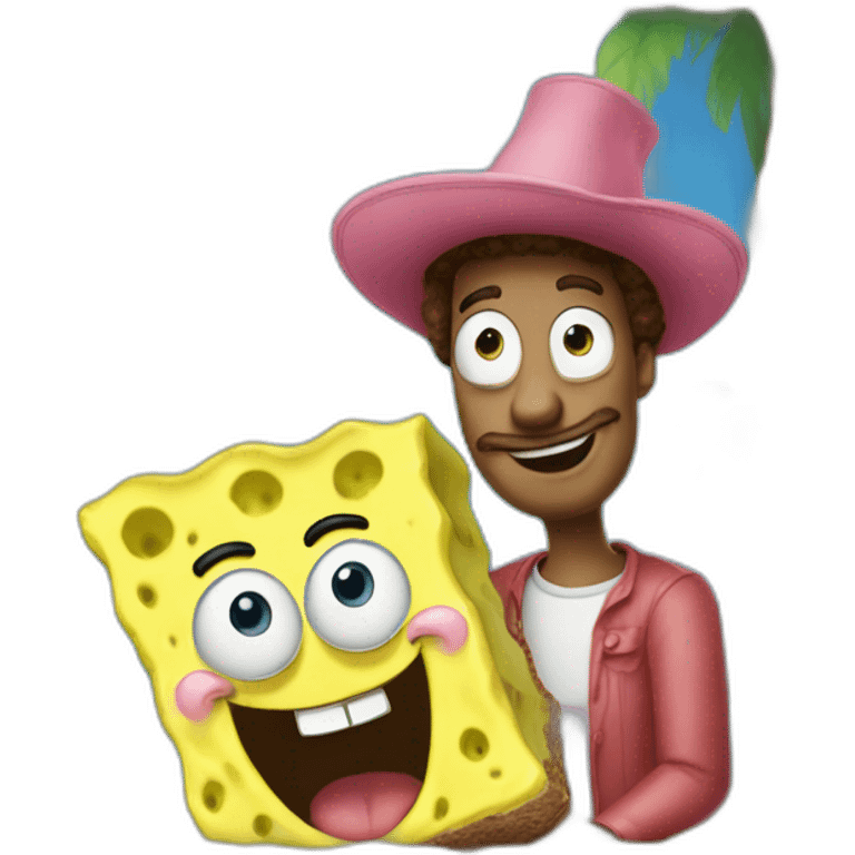 Patrick-with-sponge-bob emoji