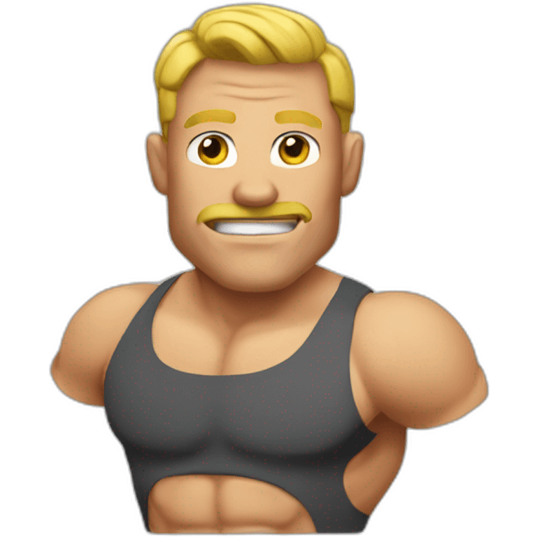 Muscle men emoji