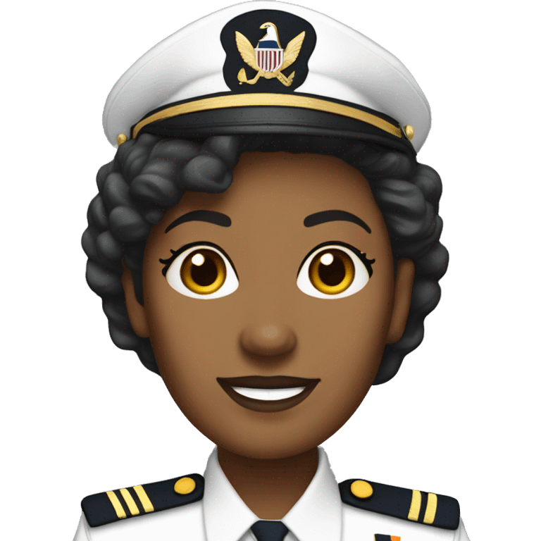 U.S. Navy Senior Chief light brown skin one woman emoji