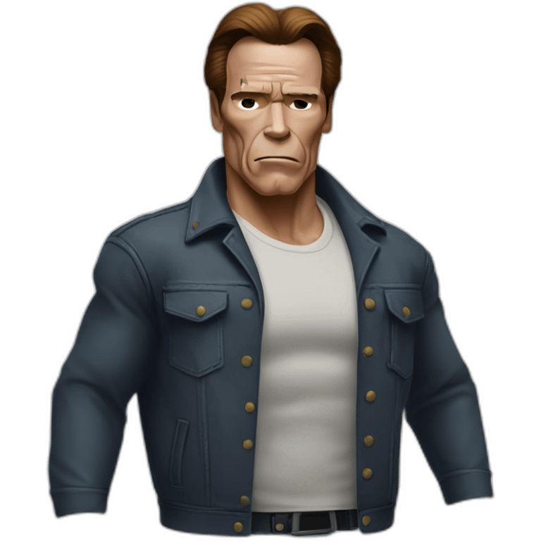 arnold Schwarzenegger in michael myers clothes emoji