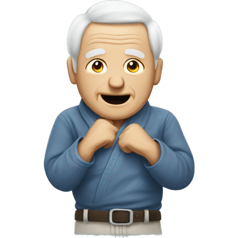 judo between old people in jeans emoji